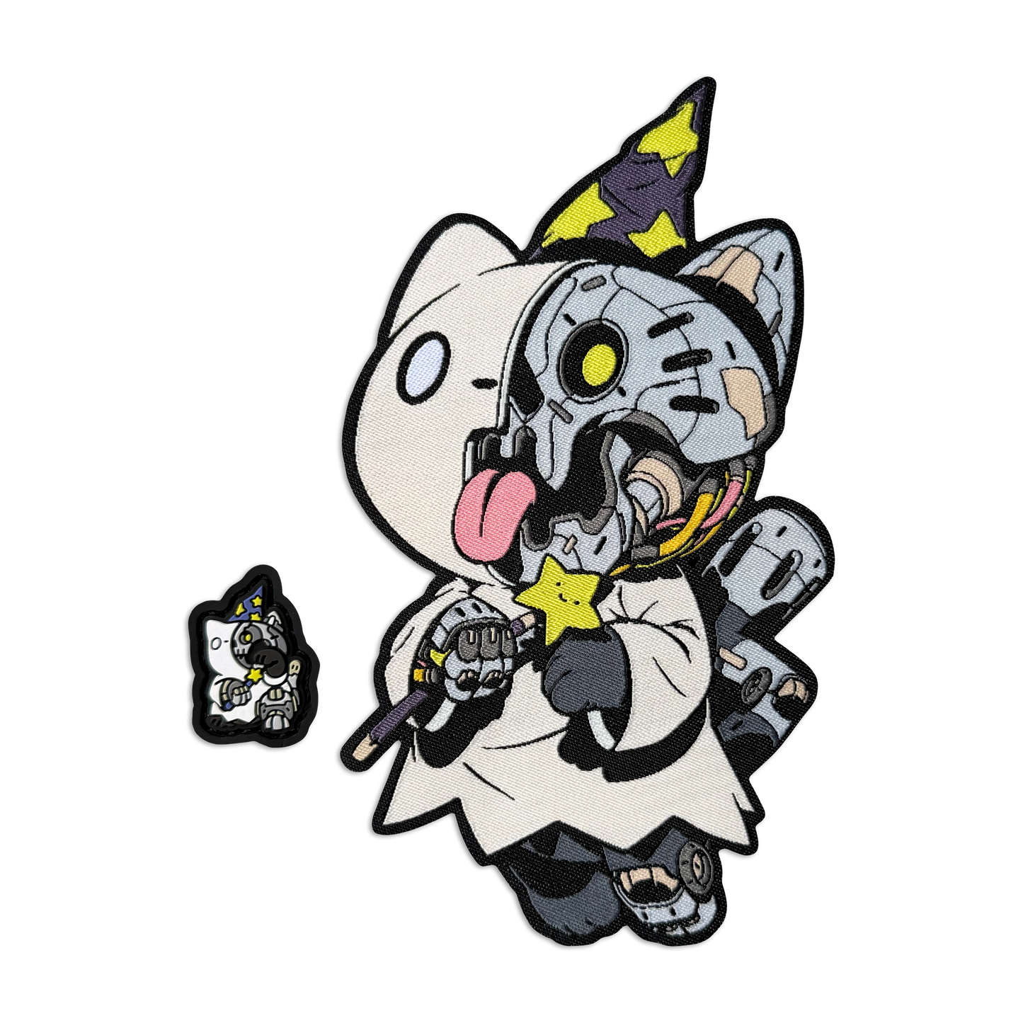 Mechasoul Ghost Cat Wizard Patch & Neko RE Set