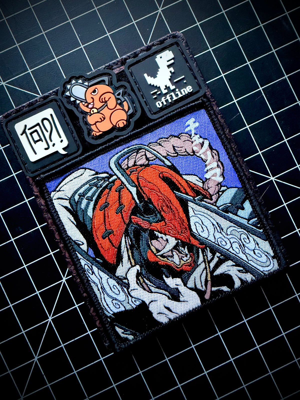 Samurai Chainsaw Man Patch & Pochita Neko RE Set