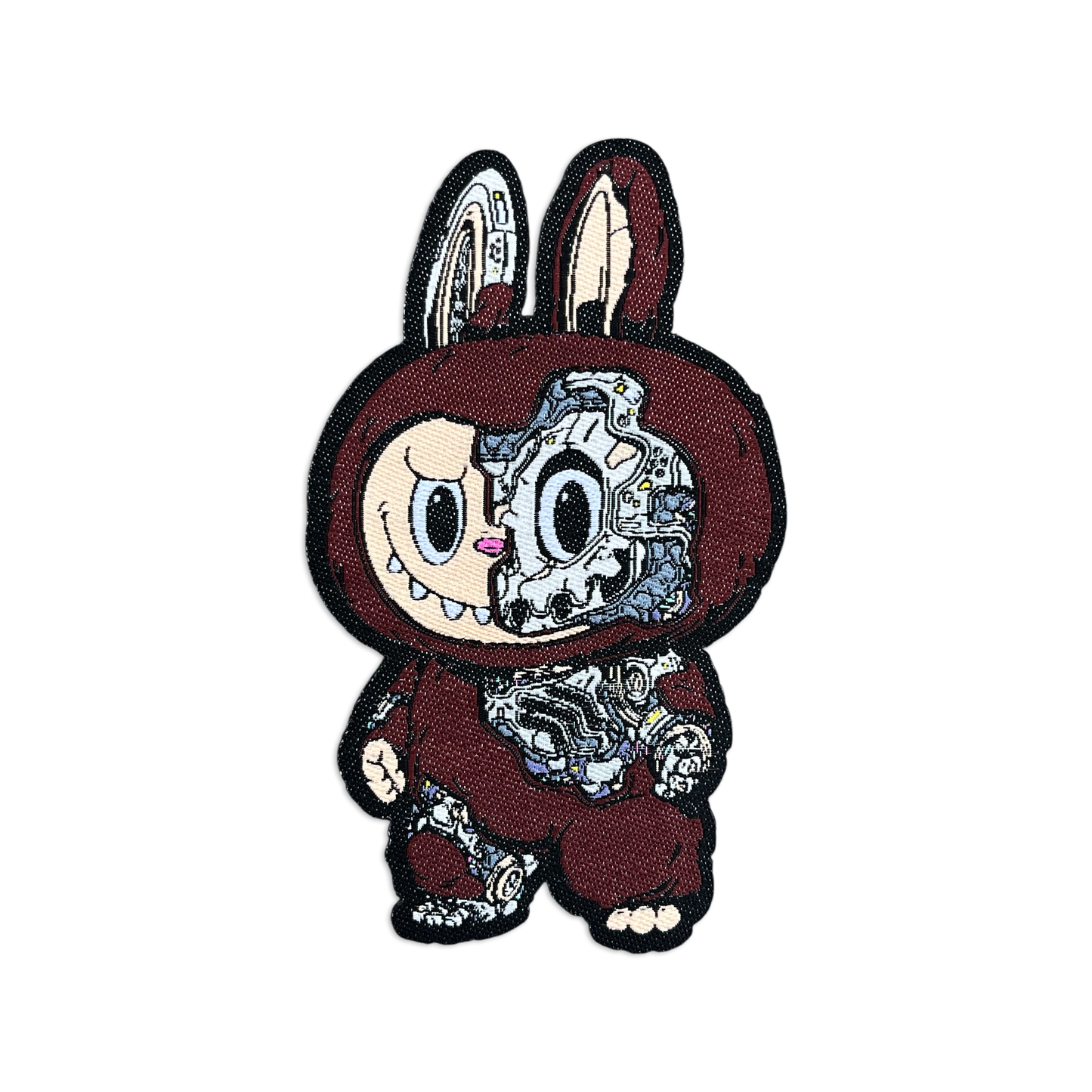 Mechasoul Monster Patch showing a cute brown mechanical monster.