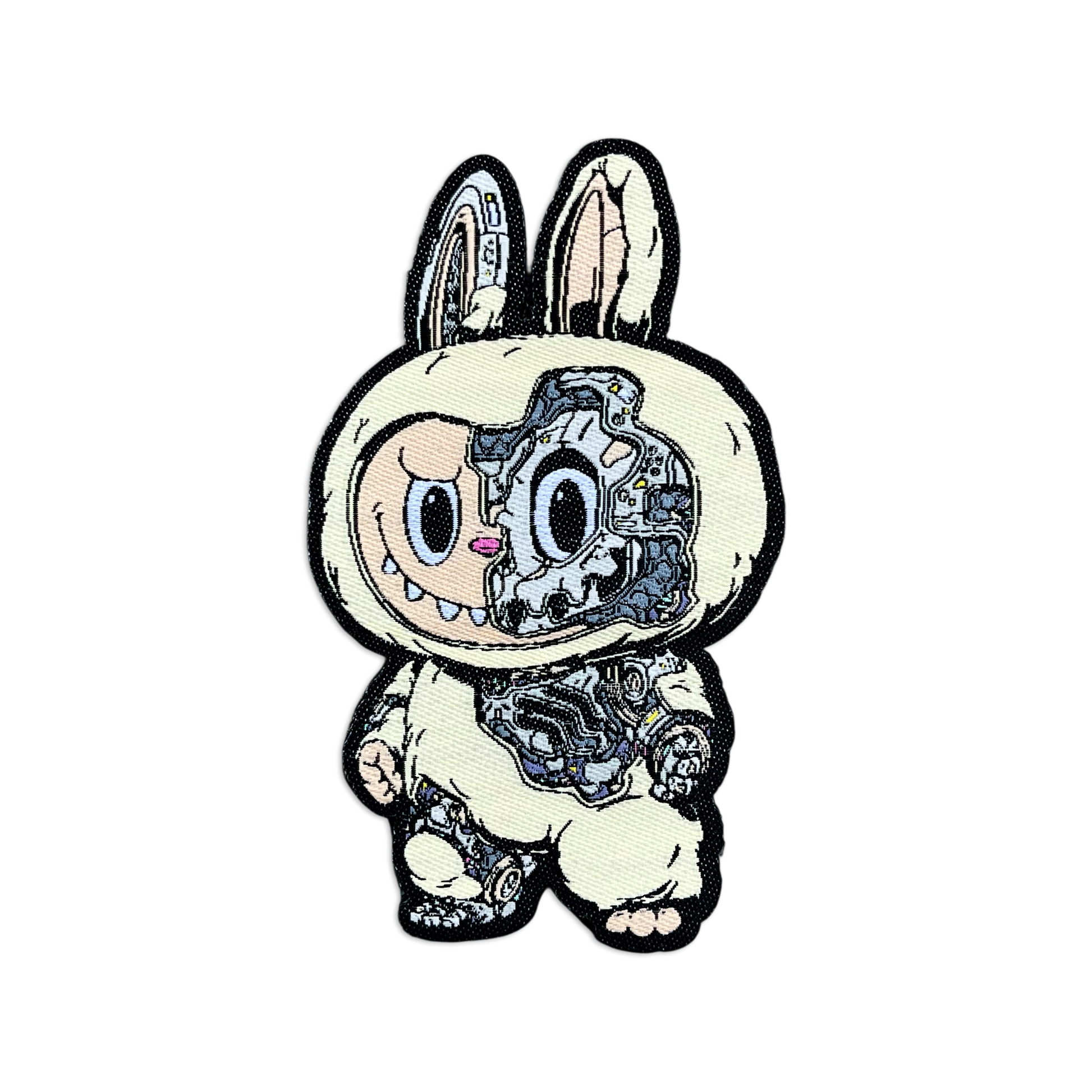 Mechasoul Monster Patch showing a cute cream color mechanical monster.