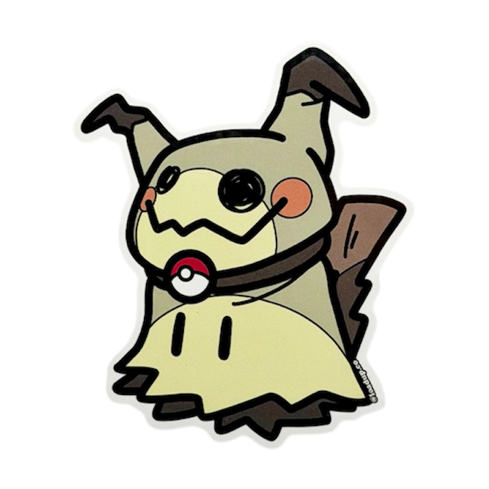 Neko 36 Sticker depicting a yellow monster vinyl sticker.