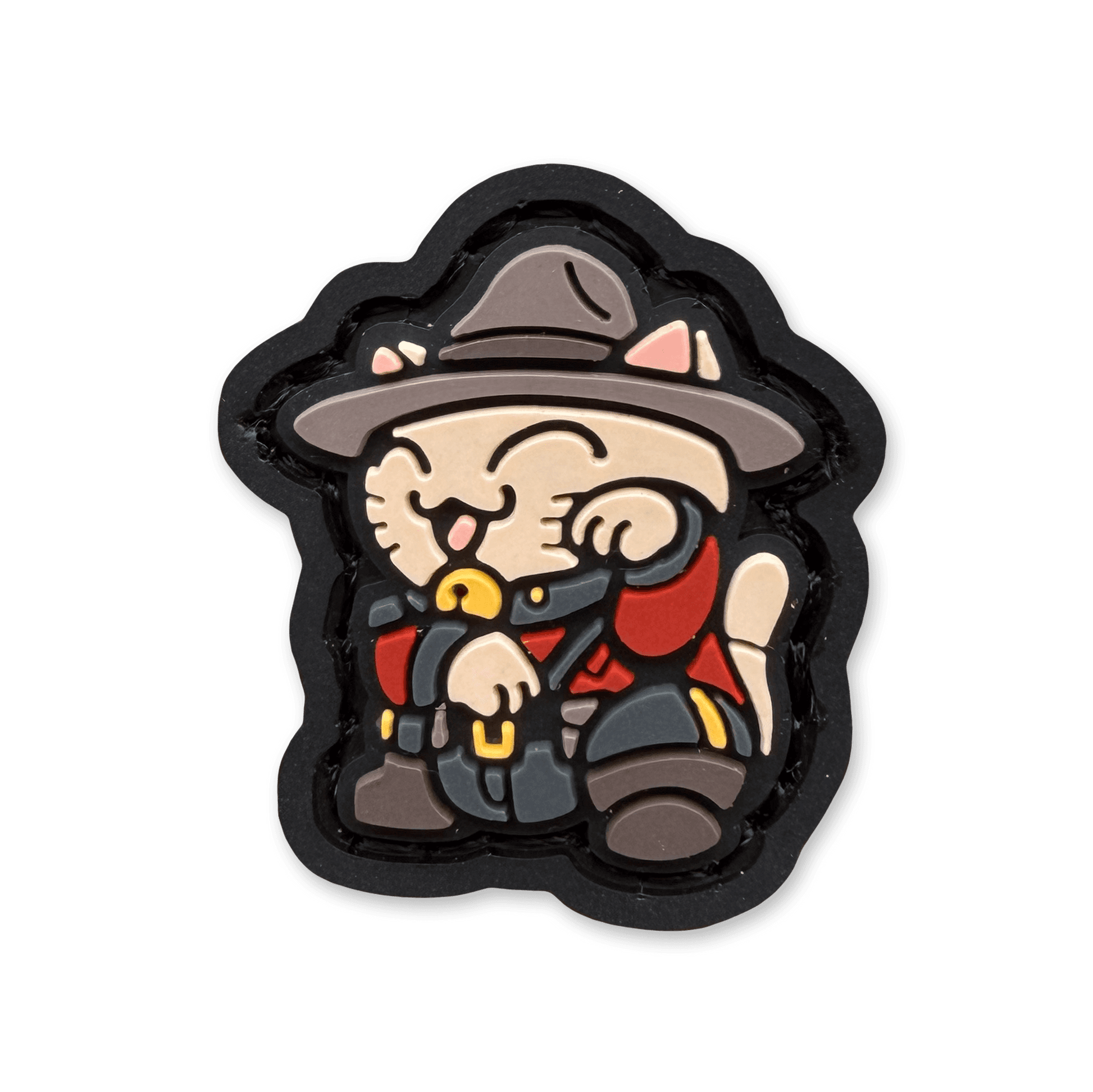 Canada Neko RE Ranger Eye patch featuring a cute cartoon cat in a park ranger outfit and hat