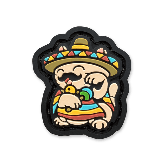 Mexico Neko ranger eye patch featuring a cat in a sombrero holding colorful maracas