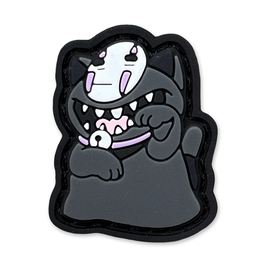 No Face Neko RE showing a cartoon character with a white mask in a lucky cat maneko pose.