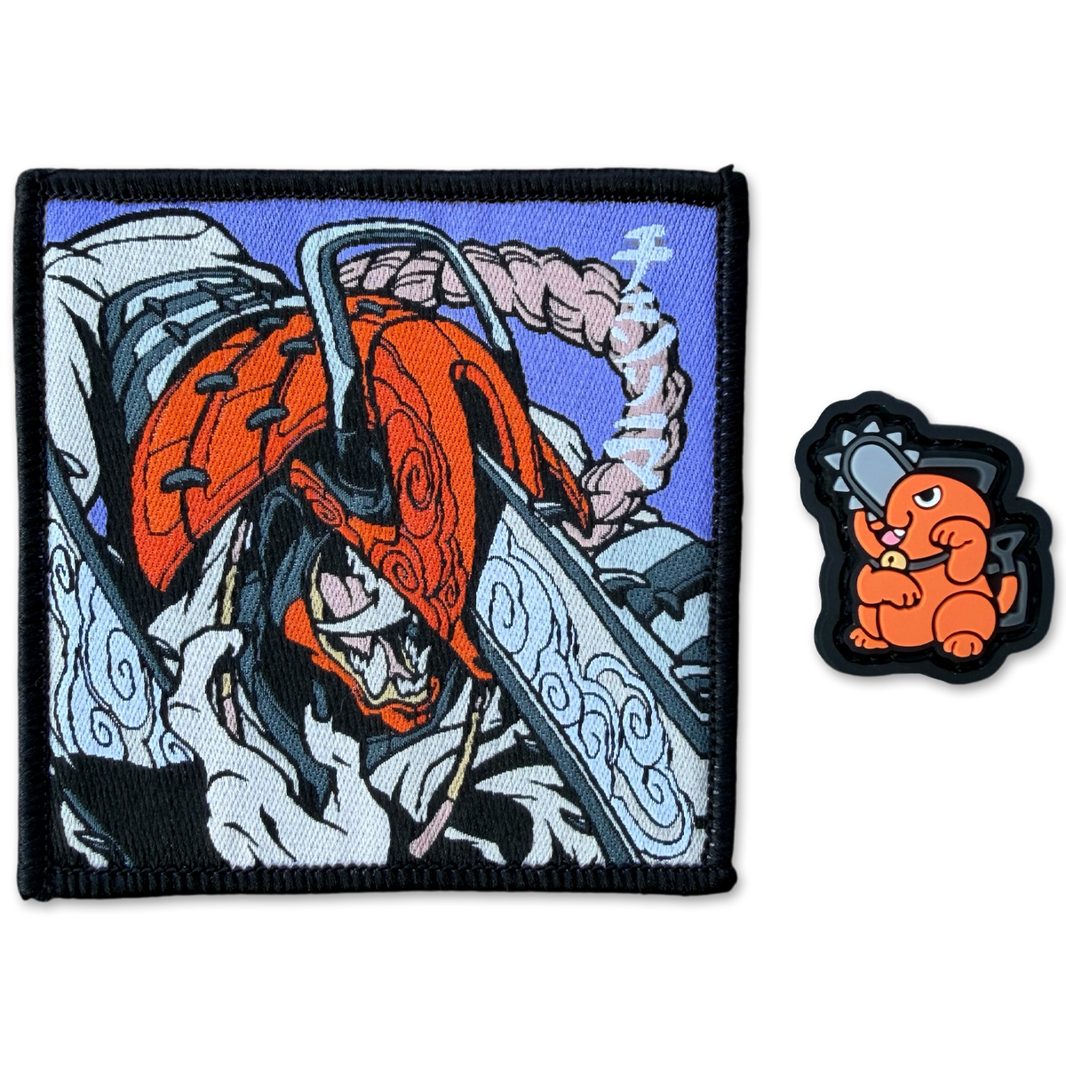 Samurai Chainsaw Man Patch & Pochita Neko RE Set