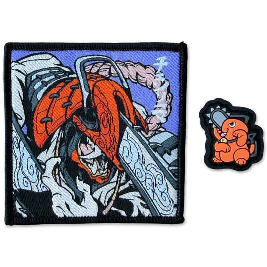 Samurai Chainsaw Man Patch & Pochita Neko RE Set